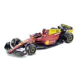 Bburago 1/43 スクーデリア フェラーリ F1-75(2022) イタリアGP 75th ANIV スペシャルカラー No.16,  C.ルクレール [No.18-36832L75] - 京商 ミニカー