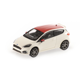 MINICHAMPS 1/87scale Ford Fiesta ST 2018 White Red Roof [No