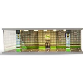 1/64 ジオラマ Car パーキング P4 グリーンフロア　京商　ミニカー 京商 ミニカー | ATLANTIC CASE 1/64 組立式 ジオラマ パーキング P4