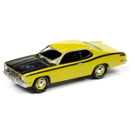 ミニカー AMERICAN MUSCLE 1971 PLYMOUTH DUSTER 340 1971 Plymouth Duster 340 Black Chrome/black/white Interior Chase