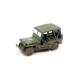 ジョニーライトニング／ウィリスジープ＆ゴジラ1954レリーフセット（未開封品） 京商 ミニカー | JOHNNY LIGHTNING 1/64 ウィリス ジープ オリーブ
