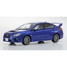 販売終了: SAMURAI 1/18 SUBARU WRX STI TypeS Blue [No.KSR18007BL] - 京商 ミニカー