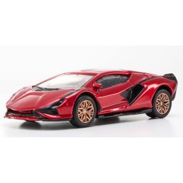 京商 ミニカー | MAISTO 1/64 SI ランボルギーニ シアン FKP37 レッド