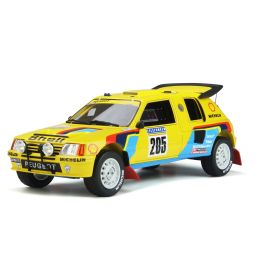 京商 ミニカー | OttO mobile 1/18 プジョー 205 グランドレイド ダカール #205 (イエロー) 世界限定 3,000台  OTM354