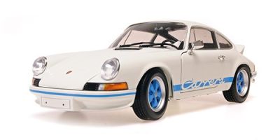 MINICHAMPS 1/18 ポルシェ 911 カレラ RS 1972 ホワイト/ブルーデザインロゴ  [No.100066022]