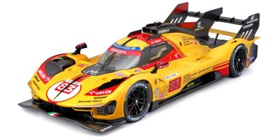 Bburago 1/18 フェラーリ 499P ル・マン 2024 No,83 イエロー クリアケース  [No.18-16313Y]