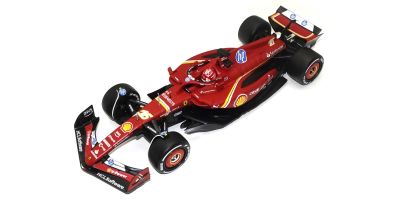Bburago 1/24 フェラーリSF-24 2024 No,16.ルクレール ドライバー付  クリアケース  [No.18-26821L]