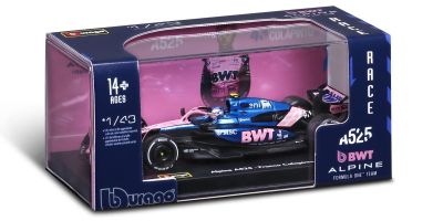 Bburago 1/43scale BWT Alpine A525 2025 Monaco GP No.43 F. Colapinto Driver Figure Included  [No.BUR38258C]
