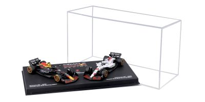 Bburago 1/64scale Oracle Red Bull Racing RB21 2025 Bahrain/Japanese GP 2-Car Set No. 1 M. Verstappen Clear Case/Driver Not Included  [No.BUR58018V]