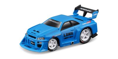 MAISTO 1/64 MM リバティウォーク 1999 スカイライン GT-R R34 ブルー  [No.MS15607]