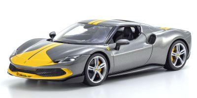 Bburago 1/18scale Ferrari 296 GTB Assetto Fiorano Gray/Yellow  [No.18-16017GY]