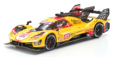 Bburago 1/43 フェラーリ 499P ル・マン 2024 No,83 イエロー クリアケース  [No.18-36317]