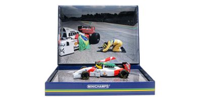 MINICHAMPS 1/43 マクラーレン フォード MP4/8 セバスチャン･ベッテル イモラ セナ トリビュート 2024/5/18 スタンディングフィギュア＆フラッグ付き  [No.530934305]