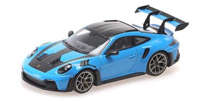 MINICHAMPS 1/43scale Porsche 911 (992) GT3RS 2024 Blue/Dark Silver Wheels  [No.410062107]