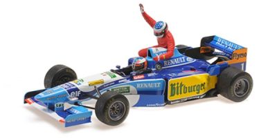 MINICHAMPS 1/18 ベネトン ルノー B195 ミハエル・シューマッハ カナダGP 1995 ライドオン ジャン・アレジ フィギュア付き 510950601