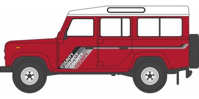 OXFORD 1/76 ランドローバー ディフェンダー LWB セントワゴン マサイレッド  [No.OX76DEF018]