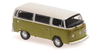 MINICHAMPS 1/43scale Volkswagen T2 Bus 1972 White/Green  [No.940053000]