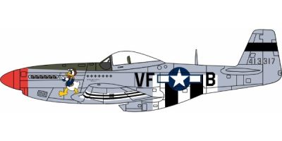 OXFORD 1/72scale 1944 North American P-51 Mustang Capt. Dremerson 336th Squadron 4th Fighter Group 8th Air Force Debden UK  [No.OXAC126]
