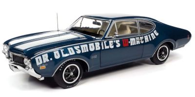 AMERICAN MUSCLE 1/18scale 1969 Cutlass 442 (Dr. Oldsmobiles W-Machine) Trophy Blue  [No.AMM1235]