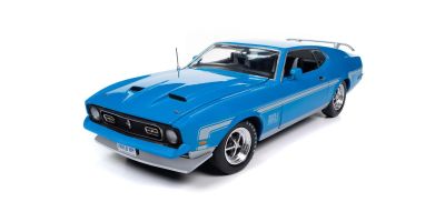 AMERICAN MUSCLE 1/18scale 1972 Ford Mustang Mach 1 - Grabber Blue  [No.AMM1314]