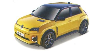 Bburago 1/24scale Renault 5 E-Tech Yellow  [No.BUR21113Y]