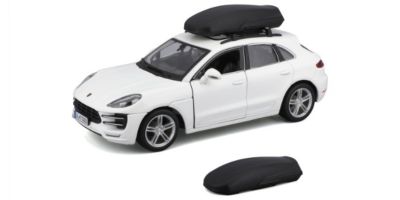 Bburago 1/24scale Porsche Macan White with Roof Box  [No.BUR23013]