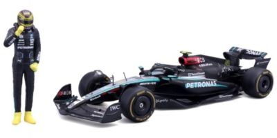 Bburago 1/24scale Mercedes-AMG Petronas F1 Team W15 2024 E Performance No. 44 L. Hamilton Driver Included Window Box  [No.BUR28069H]