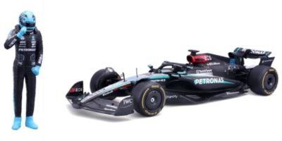 Bburago 1/24scale Mercedes-AMG Petronas F1 Team W15 2024 E Performance No. 63 G. Russell Driver Included Window Box  [No.BUR28069R]