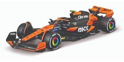 Bburago 1/43 マクラーレン F1 チーム MCL38 マイアミGP 2024 No,4 L.ノリス ウィンドウボックス  [No.18-38214NMIA]