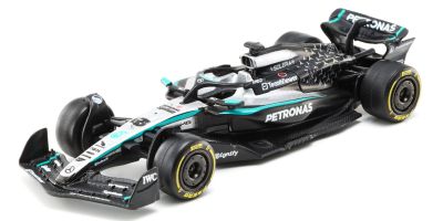 Bburago 1/64 メルセデス-AMG ペトロナス F1チーム Team W16 2025 オーストラリアGP No,63 G.ラッセル クリアケース/ドライバー無  [No.BUR58008R]
