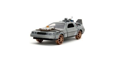 JADA TOYS 1/43 BTTF III タイムマシーン デロリアン トレインホイール  [No.JADA34786]