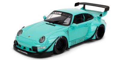 JADA TOYS 1/18 ポルシェ RWB KEI KISHI ミントブルー  [No.JADA36463]