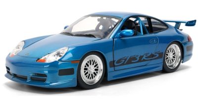 JADA TOYS 1/24 F&F ポルシェ 911 GT3 RS ブルー ブラッシュ仕上げ (ブライアン)  [No.JADA37819]