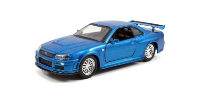 JADA TOYS 1/32scale Fast & Furious Brian's Nissan Skyline GT-R (R34) Blue  [No.JADA97185]