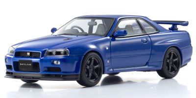 京商オリジナル 1/43 日産 スカイラインGT-R/R34 VスペックⅡ (ベイサイドブル－)  [No.KS03936BL]