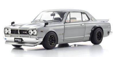 京商オリジナル 1/18 ニッサン スカイライン 2000 GT-R (KPGC10) シルバー  [No.KS08129S]
