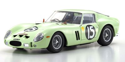 KYOSHO ORIGINAL 1/18scale FERRARI 250GTO 1962 GOOD WOOD #15(LIGHT GREEN)  [No.KS08438C]