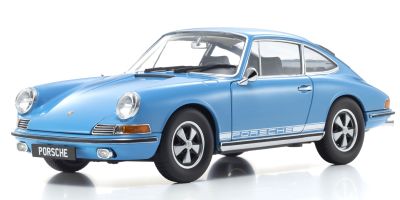 京商オリジナル 1/18 ポルシェ 911S (クリスタルブルー/ホワイトストライプ)   [No.KS08978BLW]