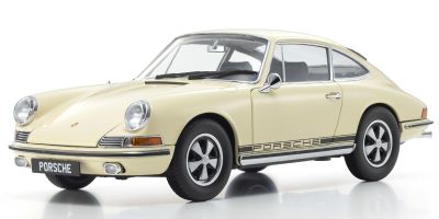 京商オリジナル 1/18 ポルシェ 911S (ミディアムアイボリ－/ブラックストライプ)  [No.KS08978IBK]