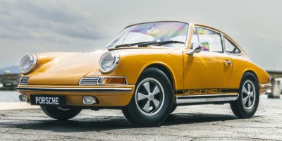 京商オリジナル 1/18 ポルシェ 911S (バハマイエロー)  [No.KS08978Y ]