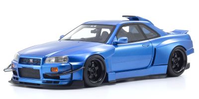 京商 サムライ 1/18 日産 スカイライン GT-R R34 Khyzyl Saleem (ブルー)   [No.KSR18068BL]