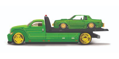 MAISTO 1/64 DET フラットベッド/1987 ビュイック リーガル T-Type メタリックグリーン  [No.MS15055BR]