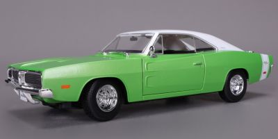 MAISTO 1/18 1969 ダッジ チャージャー R/T グリーン/ホワイト  [No.MS31387GW]