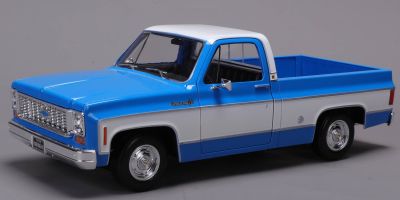 MAISTO 1/18 1974 シボレー C10 シャイアン スーパー ピックアップ ブルー/ホワイト  [No.MS31467BLW]