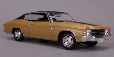MAISTO 1/18 1971 シボレー シェベル SS454 スポーツクーペ ゴールド/ブラック  [No.MS31890GB]