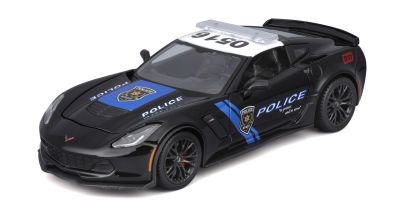 MAISTO 1/24 2015 コルベット Z06 ブラック ポリス仕様  [No.MS32516PO]