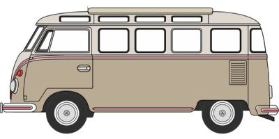 OXFORD 1/148scale Volkswagen Samba Bus Mouse Grey/Pearl White  [No.OXNVWS009]