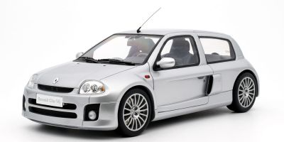 OttO mobile 1/18scale Renault Clio V6 Phase 1 2001 (Silver) - Limited to 2,000 units worldwide.  [No.OTM1034]