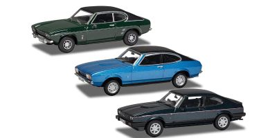 CORGI 1/43 フォード ヘリテージ カプリ コレクション 3台セット ■カプリ MkI ■カプリMk2 ■カプリMk3 280ブルックランズ  [No.CGVC01303]