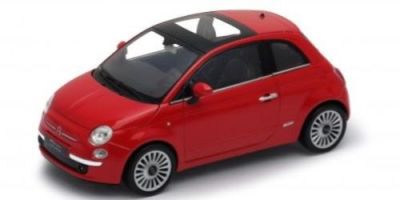 WELLY 1/24scale 2007 Fiat 500 Red  [No.WE22514R1]